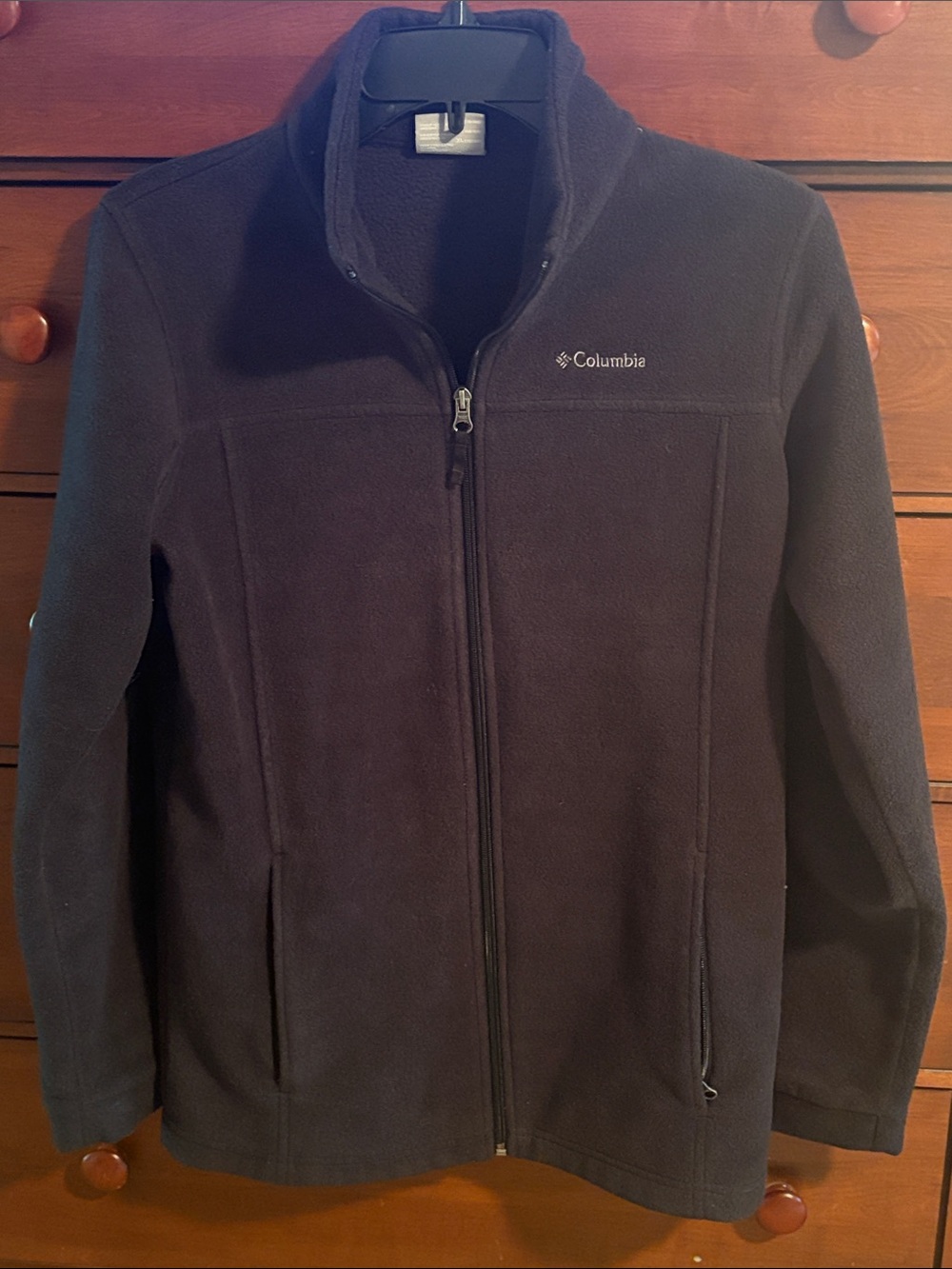 Columbia Black Full-Zip Kids Lightweight Fleece Jacket